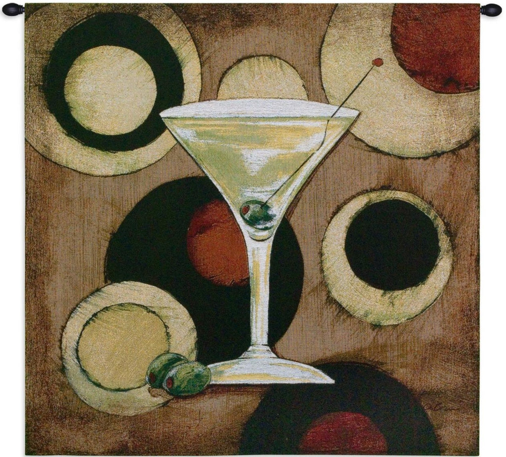 Martini Cocktail Wall Tapestry - Wine, Culinary Motif