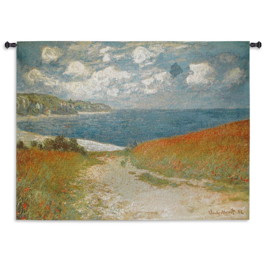 CIaude Monet© Path Through the Corn at Pourville Wall Tapestry|3 Sizes