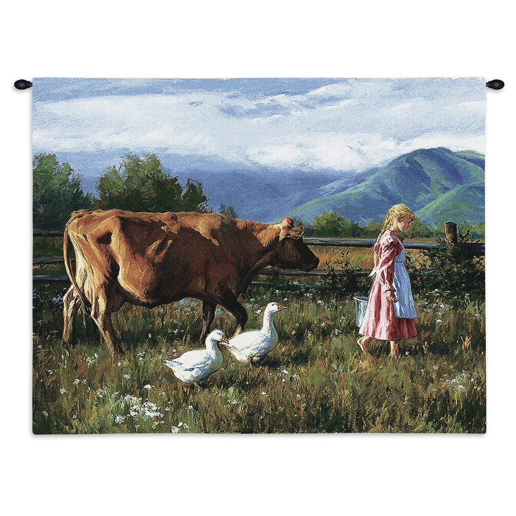 Morning Walk Wall Tapestry by Robert Duncan&copy; - 
