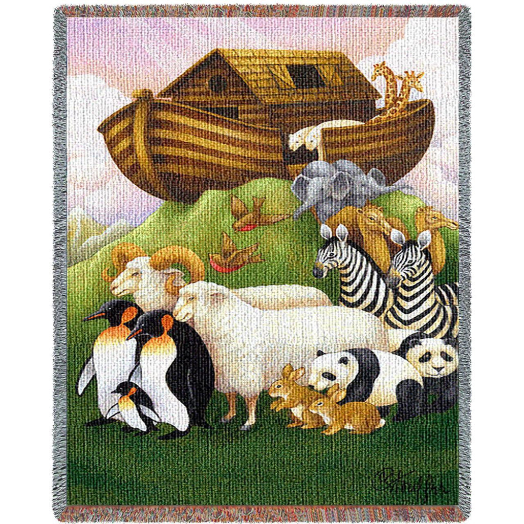 Exiting The Ark Woven Mini Blanket by Stephanie Stouffer©