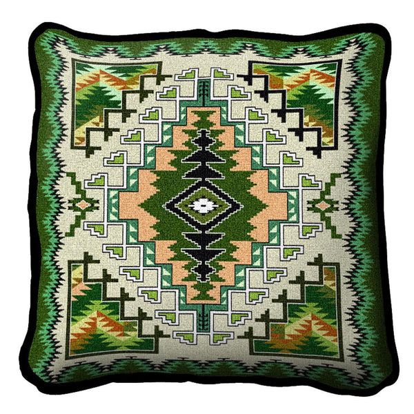 Southwest Painted Hills Sage Woven Cotton Throw