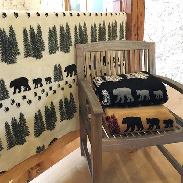 Pearl Denali Bear Denali Microplush™ Rustic Lodge Throw Blanket