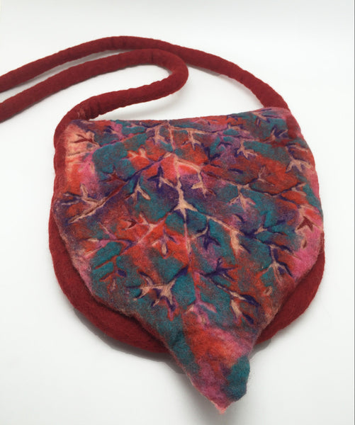 Handmade Nuno Felted Wool Crossbody Bag - One-Of-A-Kind|4 Colors - 
 - 7