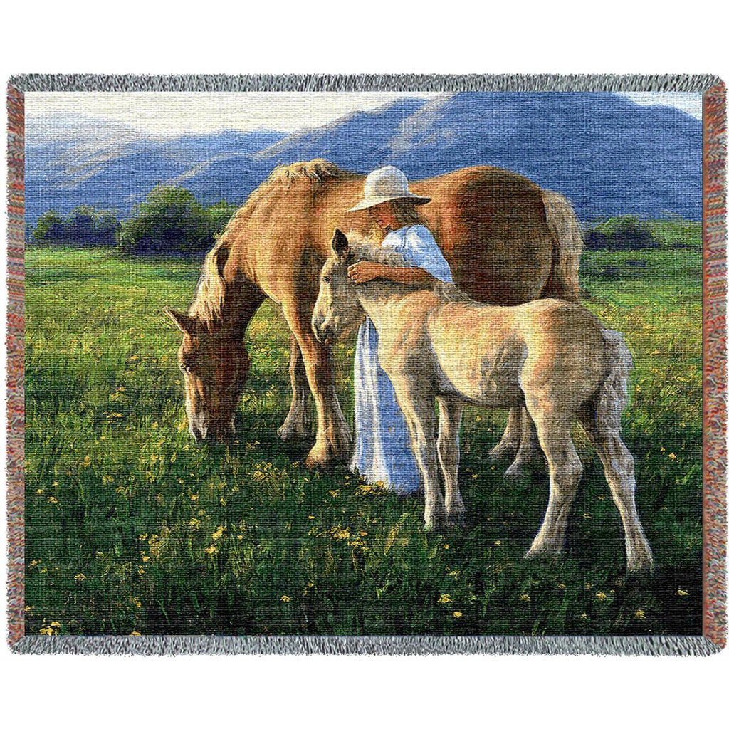 Beautiful Blondes Woven Throw Blanket by Robert Duncan&copy; - 
