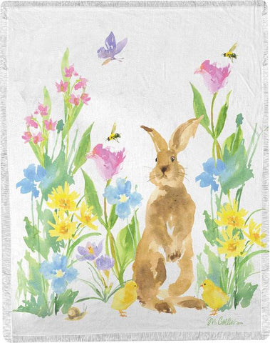 Collins Garden Printed Poly Woven Throw-Tablecloth by Martha Collins&copy; - 
 - 1