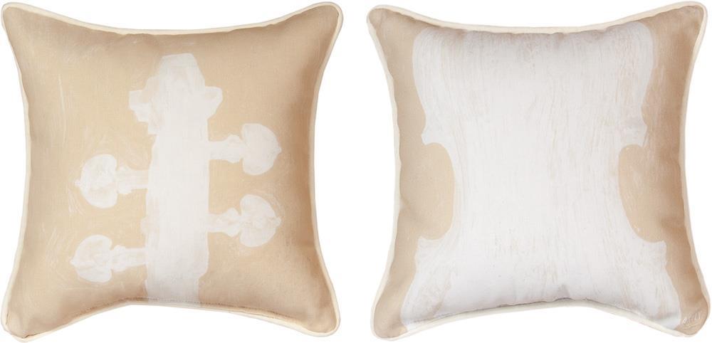 Horns & Strings Violin Natural Reversible Indoor Pillow by Artly©