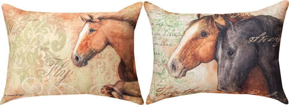 Stable Life Reversible Rectangle Indoor Pillow by Susan Winget©