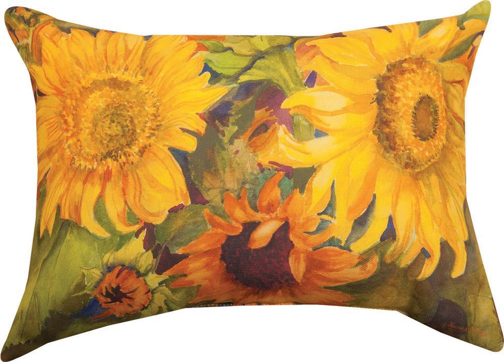 Sunny Faces Indoor/Outdoor Rectangle Pillow by Joanne Porter©
