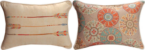 Southwest At Heart Reversible Rectangle Accent Pillow by Veronique Charron©