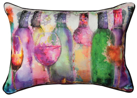 Wine Spirits Indoor Rectangle Pillow by Gregory Gorham©