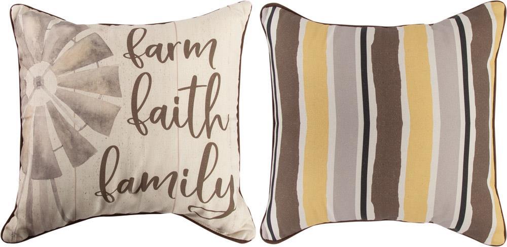 Farm Life Reversible Indoor Pillow by Tara Reed©