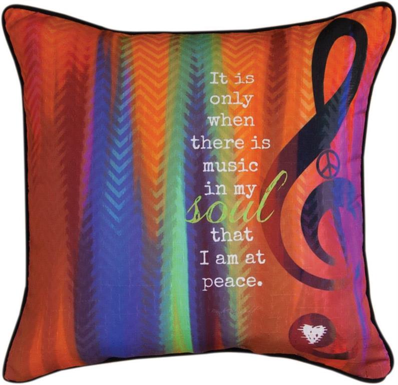 Music In My Soul Indoor Pillow by Brandy Fitzgerald©