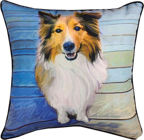 Sheltie The Eyes Have It Pillow by Robert McClintock©