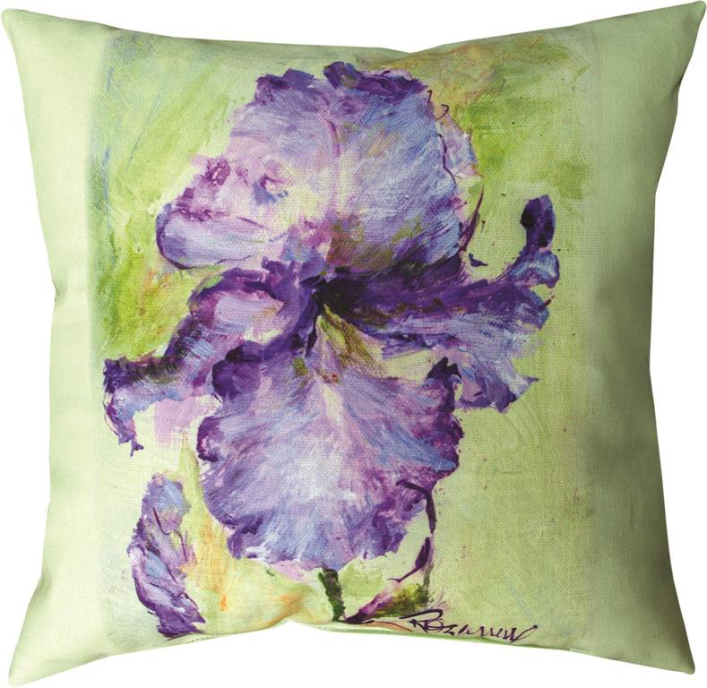Iris Indoor-Outdoor Pillow by Rozanne Priebe©