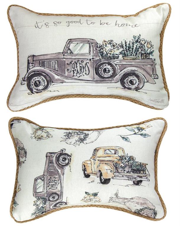 Modern Farmyard Reversible Rectangle Indoor Pillow by Anne Tavoletti©