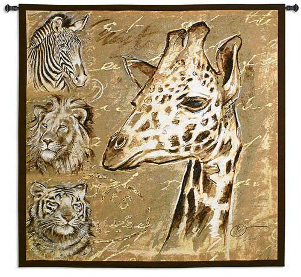 Safari Wall Tapestry by Chad Barrett - 
