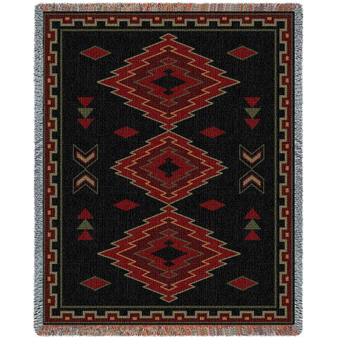 Southwest Taos Woven Cotton Throw Blanket