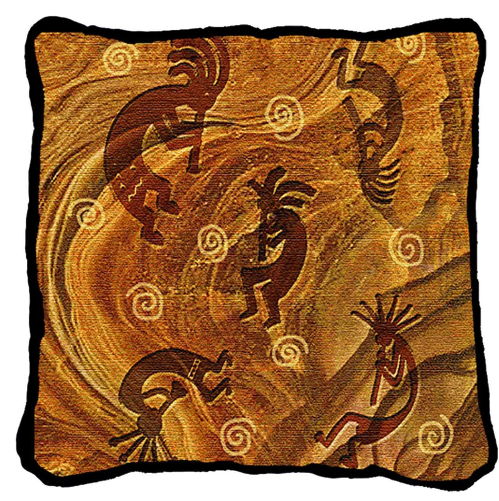 Southwest Kokopelli the Ancient Ones Tapestry Pillow Cover