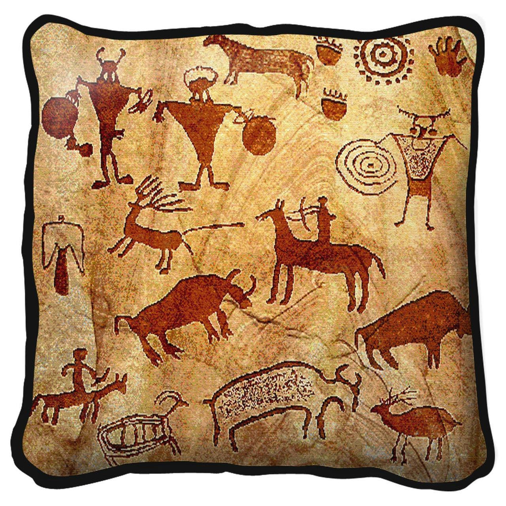 Southwest Rock Art of the Ancients Tapestry Pillow Cover