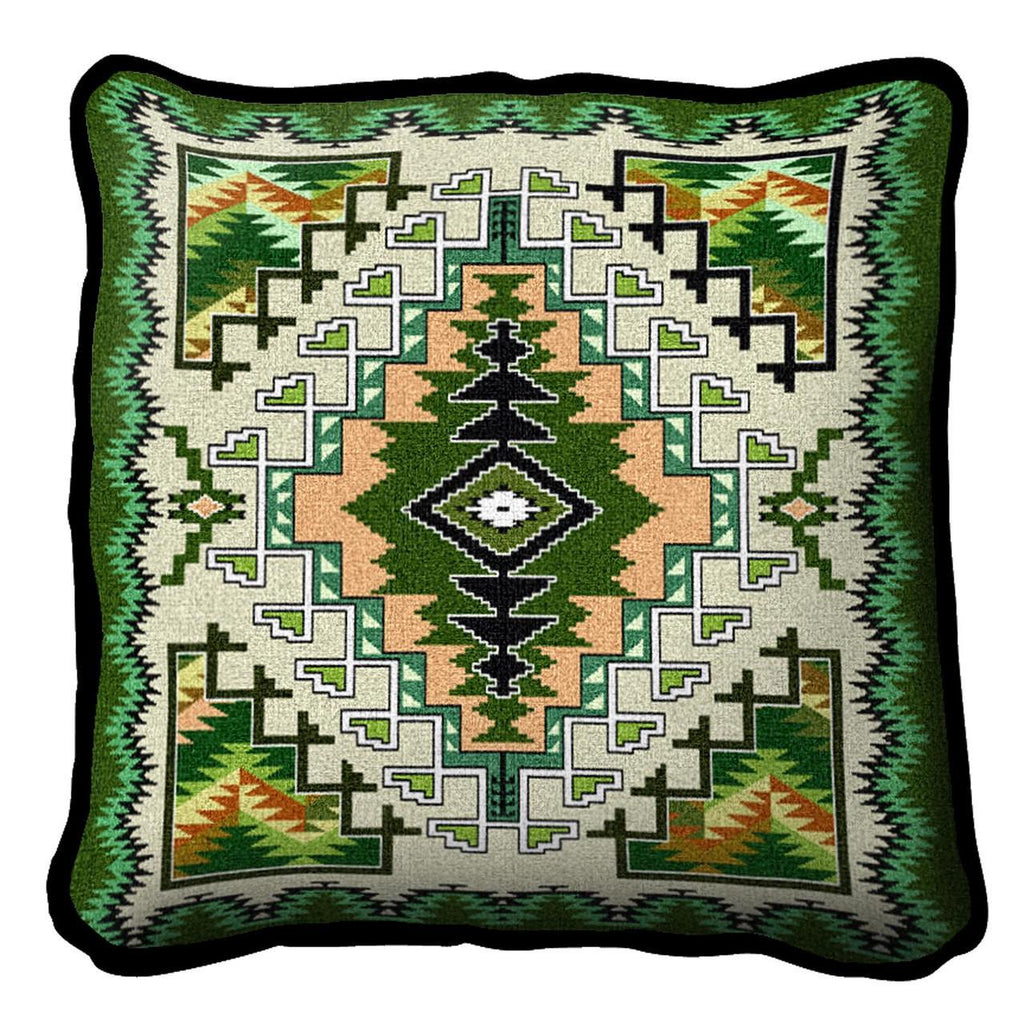Southwest Painted Hills Sage Tapestry Pillow Cover