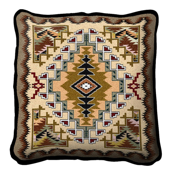 Southwest Painted Hills Sand Woven Cotton Throw Blanket