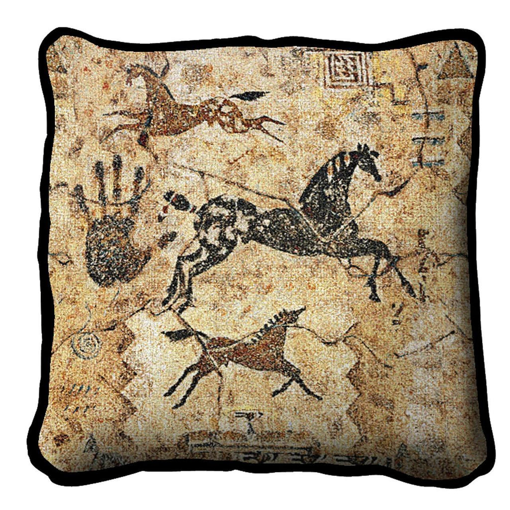 Southwest Tlalocs Tribe Tapestry Pillow Cover