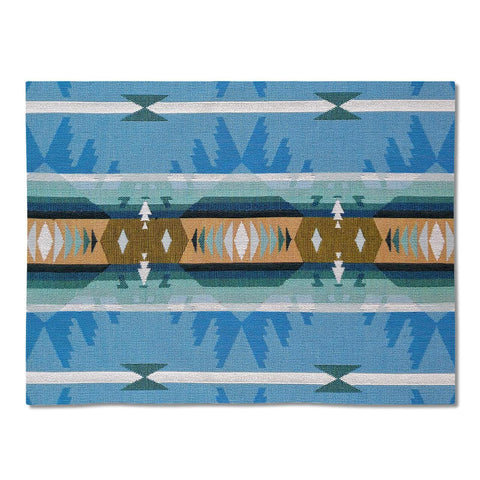 Southwest Cimarron Turquoise Tapestry Placemats - Set of 4