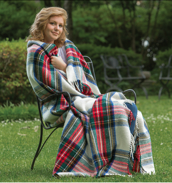 Tweedmill 100% New Wool Traditional Tartan Blankets - Dress Stewart - Wales