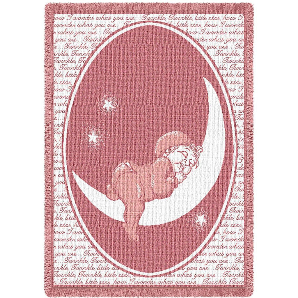 Twinkle Twinkle Little Star Mini Blanket - Pink