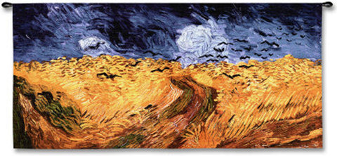 Wheat Fields&copy; With Crows Wall Tapestry - 
