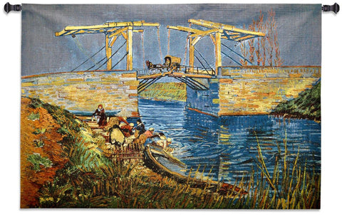 Van Gogh© Langlois Bridge At Arles Wall Tapestry