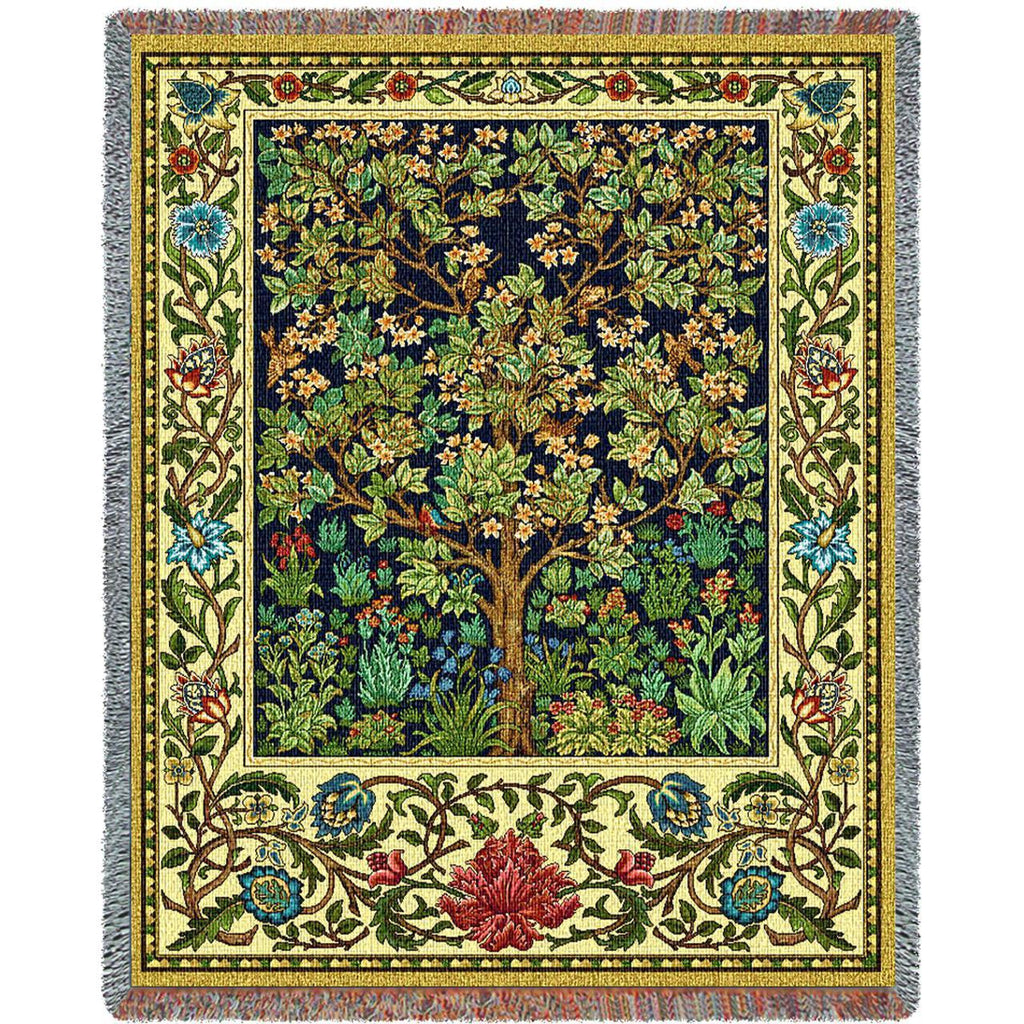 William Morris&copy; Tree of Life Woven Throw Blanket - 
