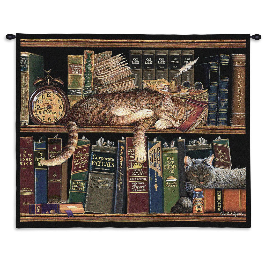 Charles Wysocki© Remington The Well Read Throw|Pillow Cover|Wall Tapestry