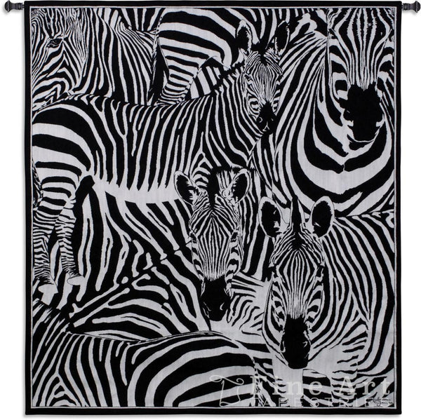 Seeing Stripes Zebra Wall Tapestry w/Boucle - 
 - 2