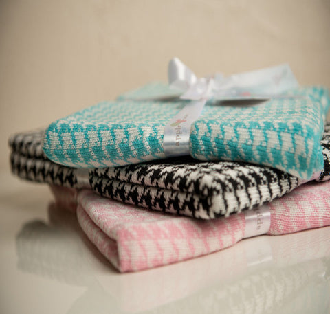Bamboo Houndstooth Baby Blankets - 
 - 1