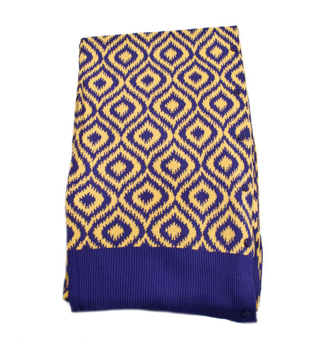 Bamboo Purple and Gold Ikat Scarf-Shawl-Cardigan 3 in 1 by Papillon - 
 - 1