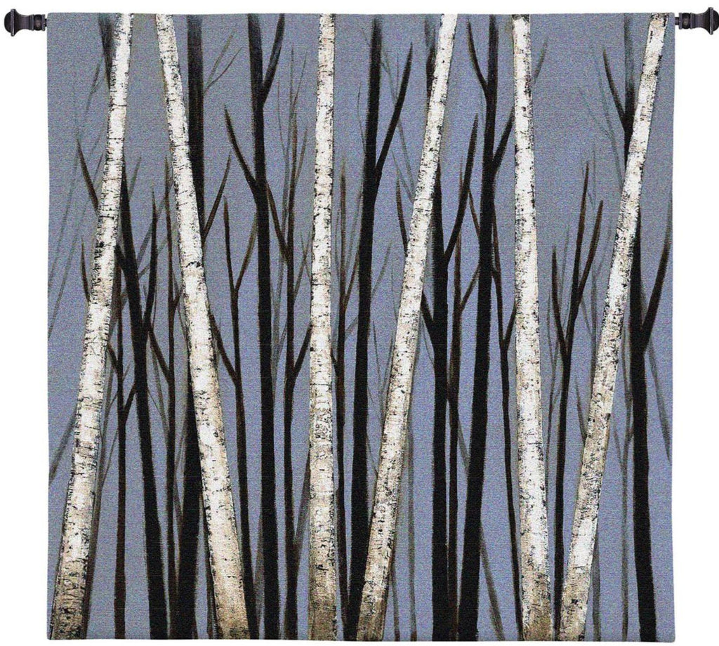 Birch Shadows Wall Tapestry by Eve©|3 Sizes