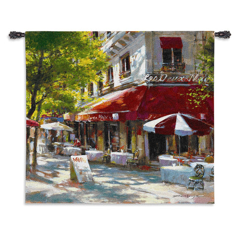 Corner Cafe II Wall Tapestry by Brent Heighton© - Cityscape