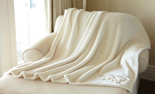 Graham Howard “Polar Bear" Plushera™ Throw Blanket - Vanilla White