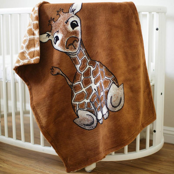 Baby Giraffe Spice Denali Microplush™ Baby Blanket