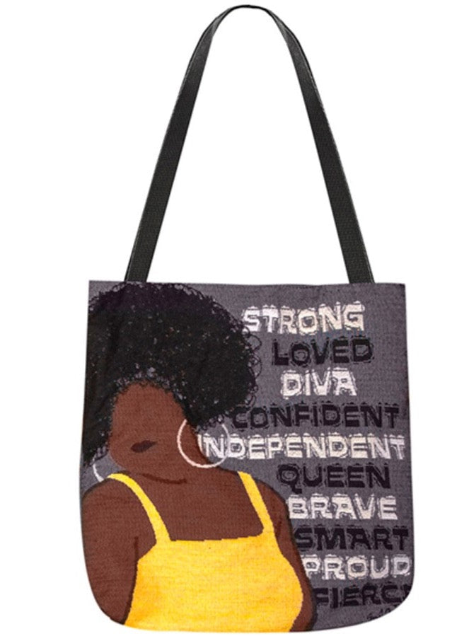 Strong Loved Diva Tote Bag by Emily Nevas©
