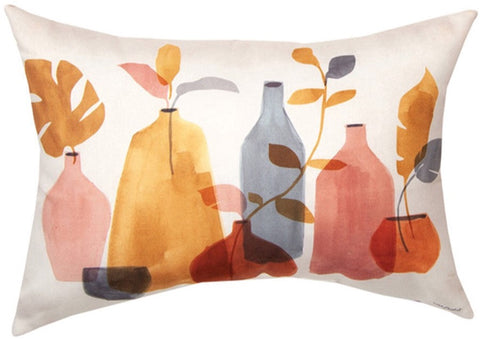 Terra Cotta Indoor/Outdoor Reversible Rectangle Pillow by Lisa Audit©