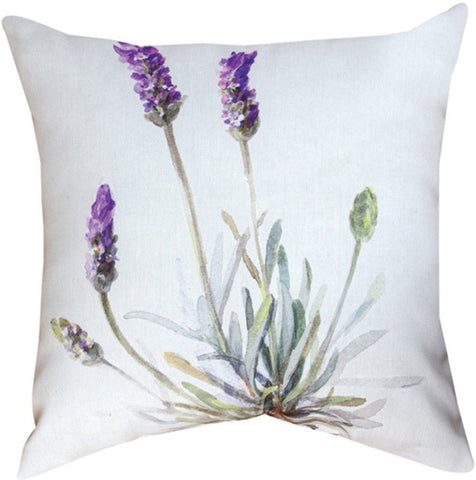Floursack Lavender Indoor/Outdoor Reversible Pillow by Danhui Nai©