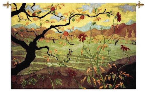 Paul Ranson© Apple Tree Asian Inspired Wall Tapestry