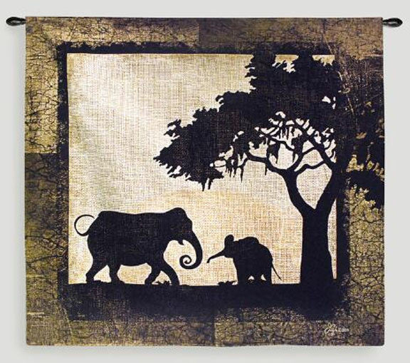 Serengeti Elephants Wall Tapestry by Jennifer Pugh - 
