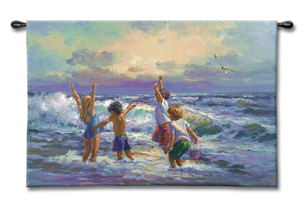 Surf Dancers Wall Tapestry by Lucelle Raad©